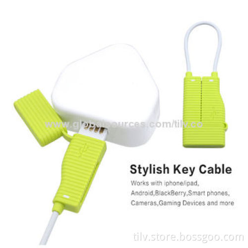 Factory Price 3-in-1 Keychain USB Data Cable for iPad/Mini/4